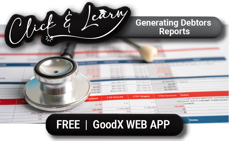 Generating Debtors Reports for the Healthcare Practice (Version 202407)