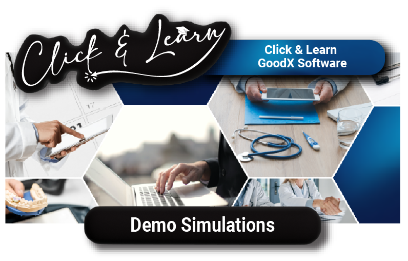 Click & Learn GoodX Software Demo Simulations for Dentists